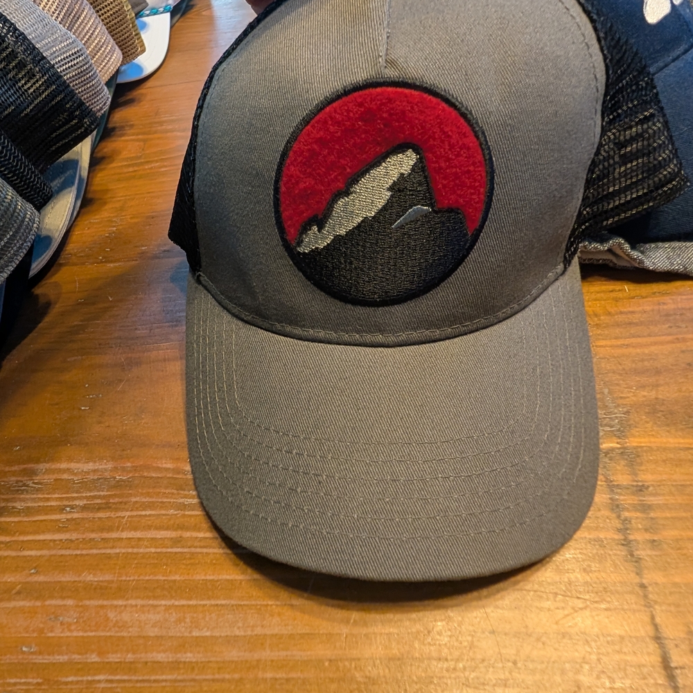 Mountain Khakis Gray Cap with Mountain Patch